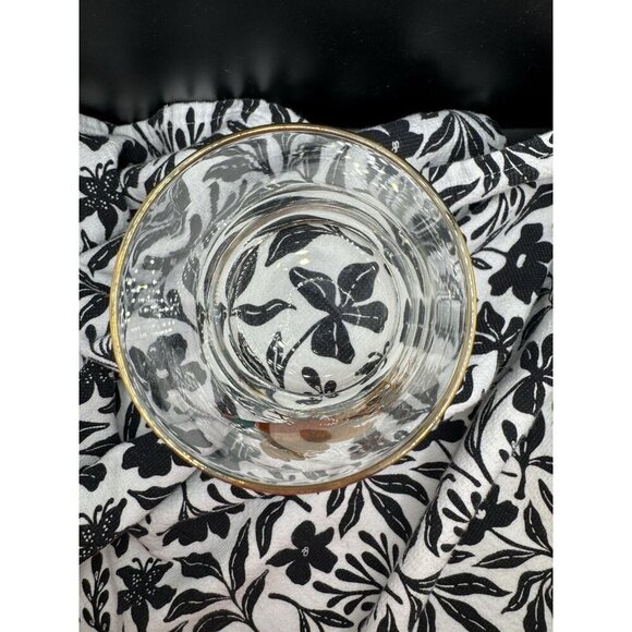 Pheasant Lowball Gold Rim Cocktail Glasses 3 1/8” x 2 7/8” Vintage No Chips - Picture 3 of 3